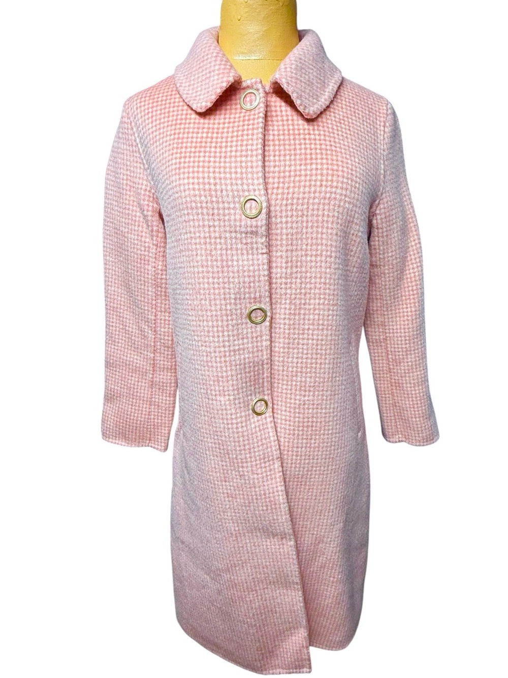 Light Pink Checkered Coat